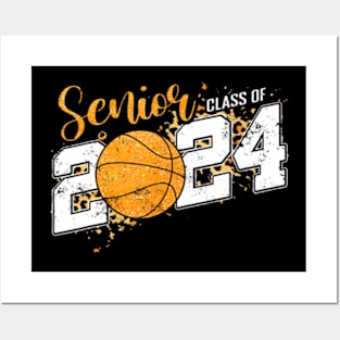 Senior Class Of 2024 Basketball Grad 24 Graduation Posters and Art